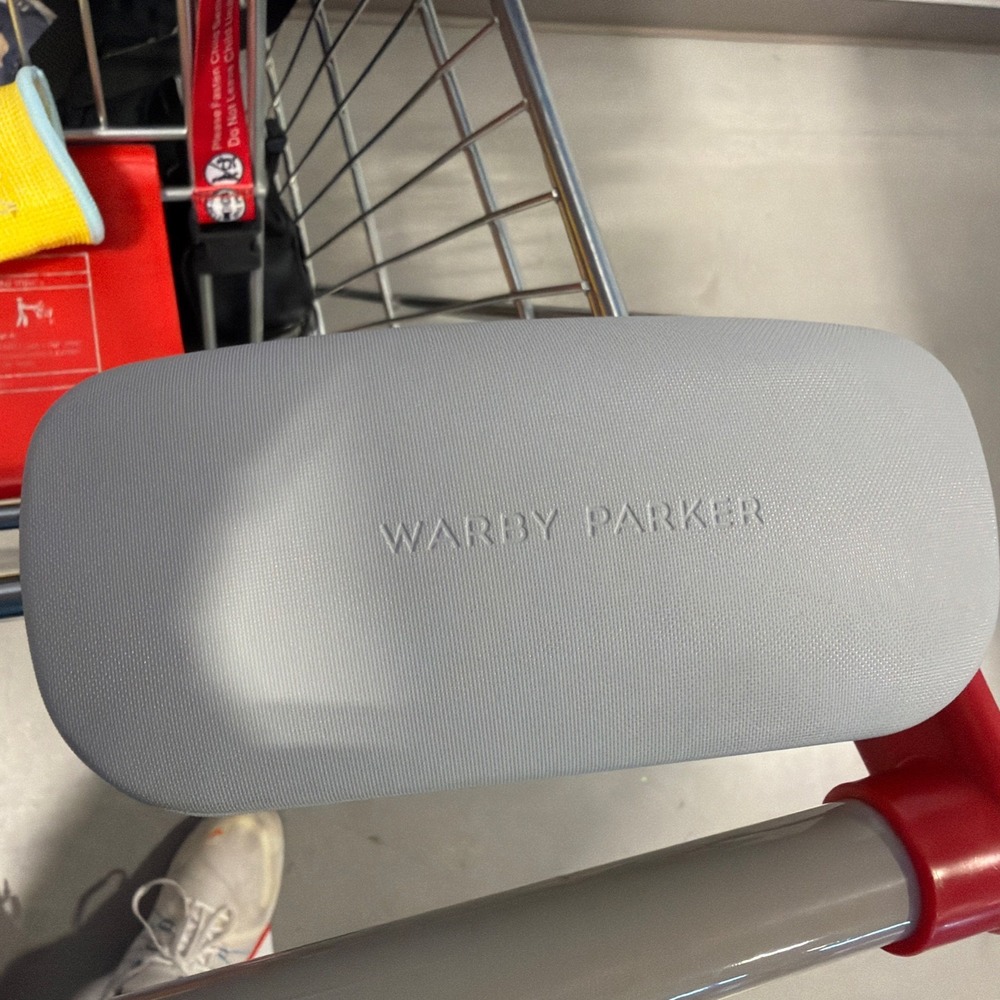 Warby Parker Eyeglasses Case White Hard Clamshell